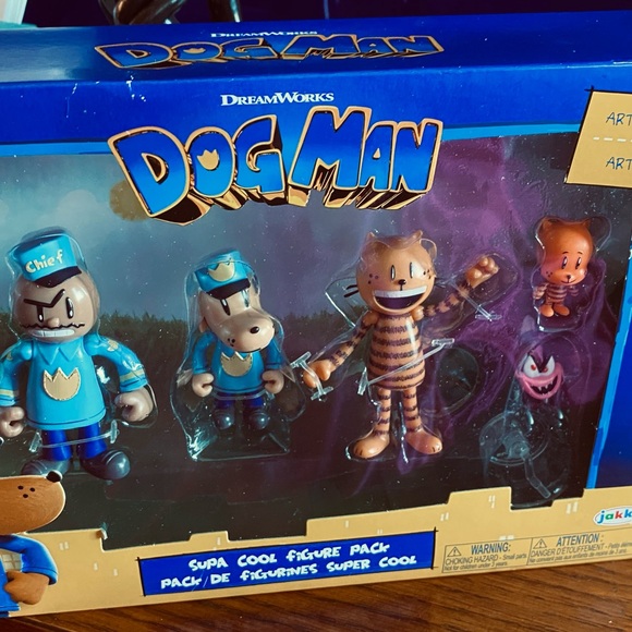 Dreamworks Dog Man Action Figure Set - - Picture 2 of 3